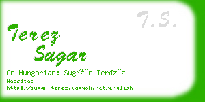 terez sugar business card
